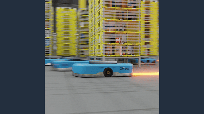 DeepFleet: coordinating warehouse robot traffic